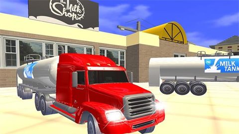 牛奶运输罐车3D游戏